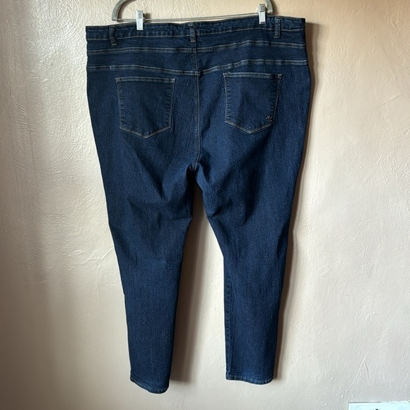 ModCloth Dark Wash Button Front Jeans Size 28 - Picture 4 of 5